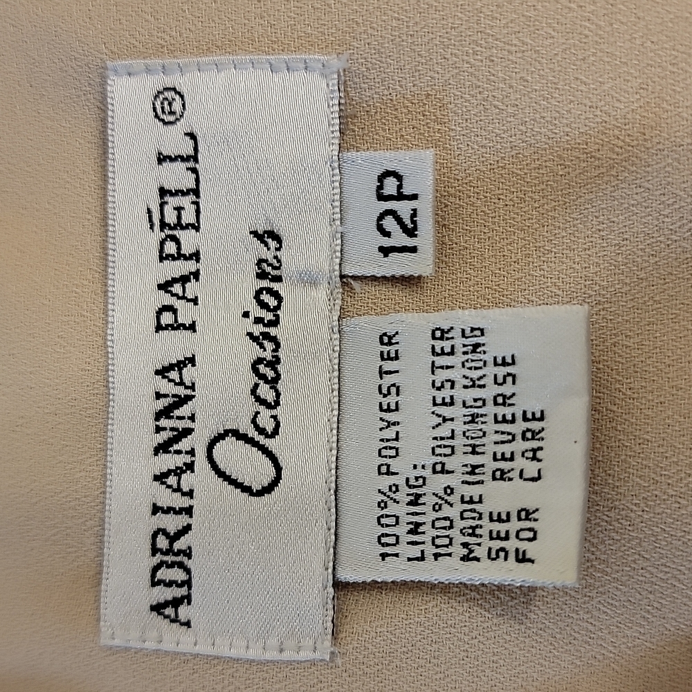 𝅺ADRIANNA Papell elegant maxi dress with cropped overlay sequin jacket - Picture 10 of 16